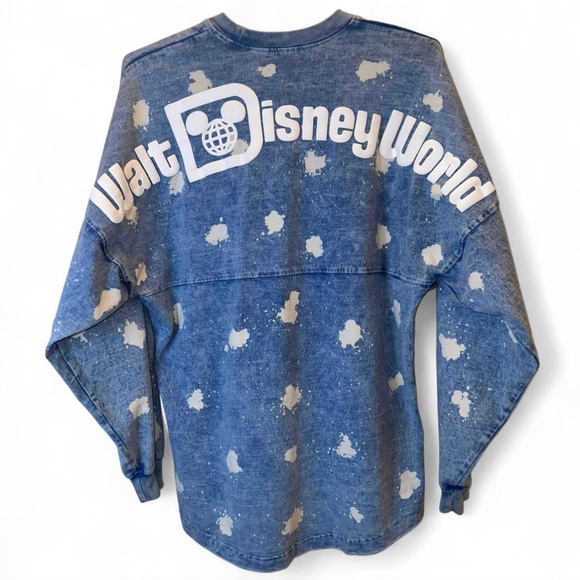 Disney Parks Blue Bleach Splatter Spirit Jersey – Size XS - Picture 2 of 9